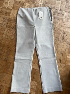 Vince Mid-Rise Pintuck Crop Flare Pants size M